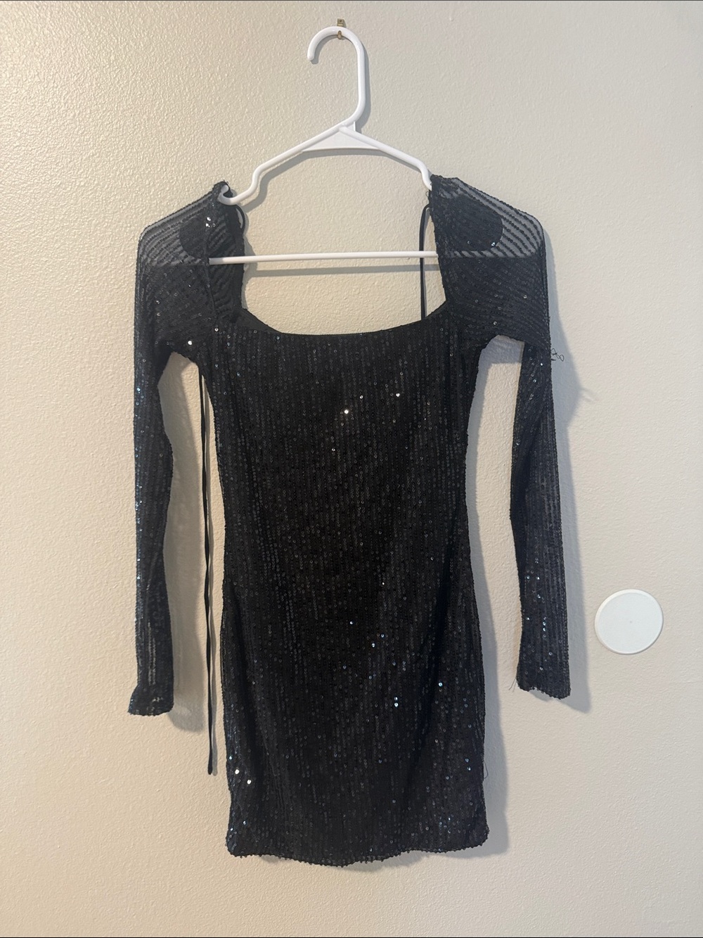 Lucy in the Sky Black Sequin Mini Dress